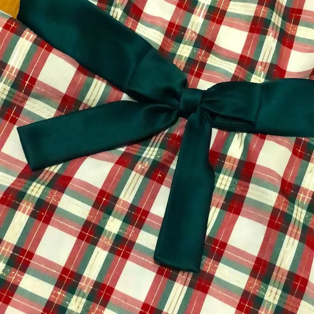 Ashley Ann Girl’s Plaid Festive Holiday Dress Size 4T